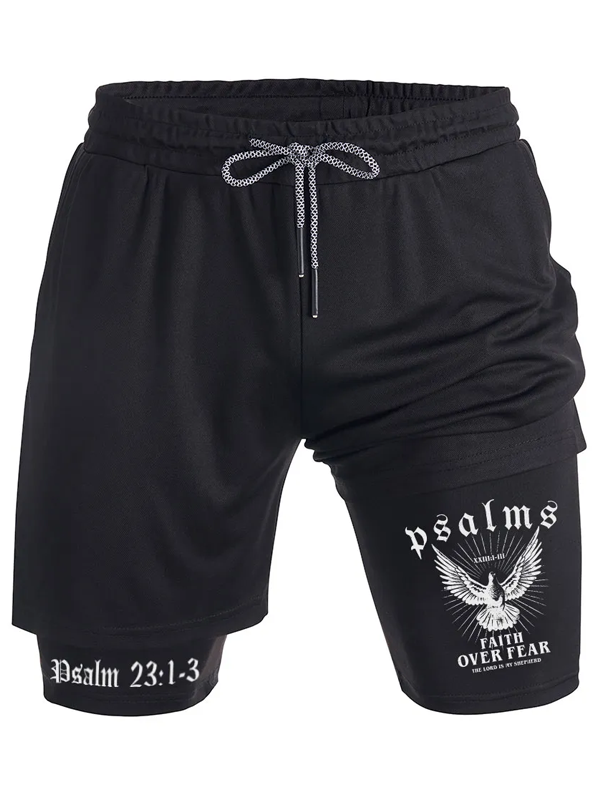Faith Over Fear Christian Performance Shorts