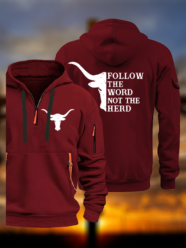 Follow The Word Jesus God Christian Zipper Hoodies