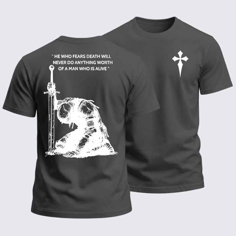 Heavyweight Cotton Tee - Holy Crusader Knight