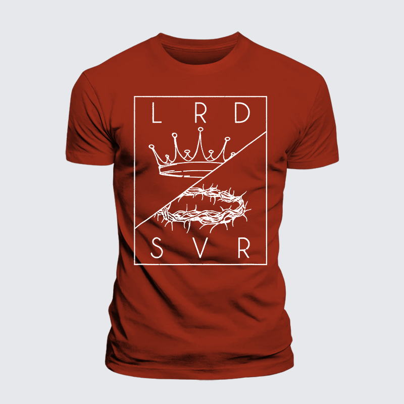 Lord Savior Jesus God Christian Premium Mercerized Cotton Tee