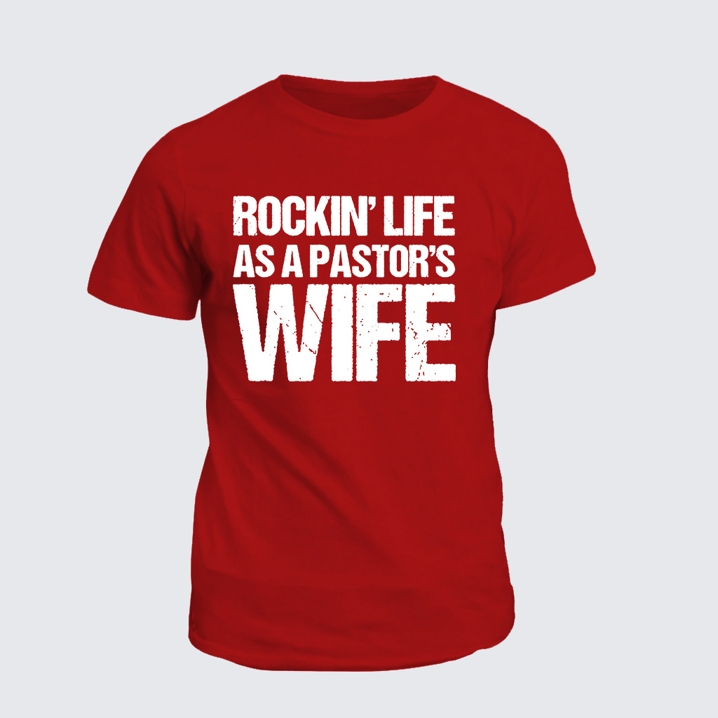 Classic Cotton Tee - Rockin Life As A Pastors Wife