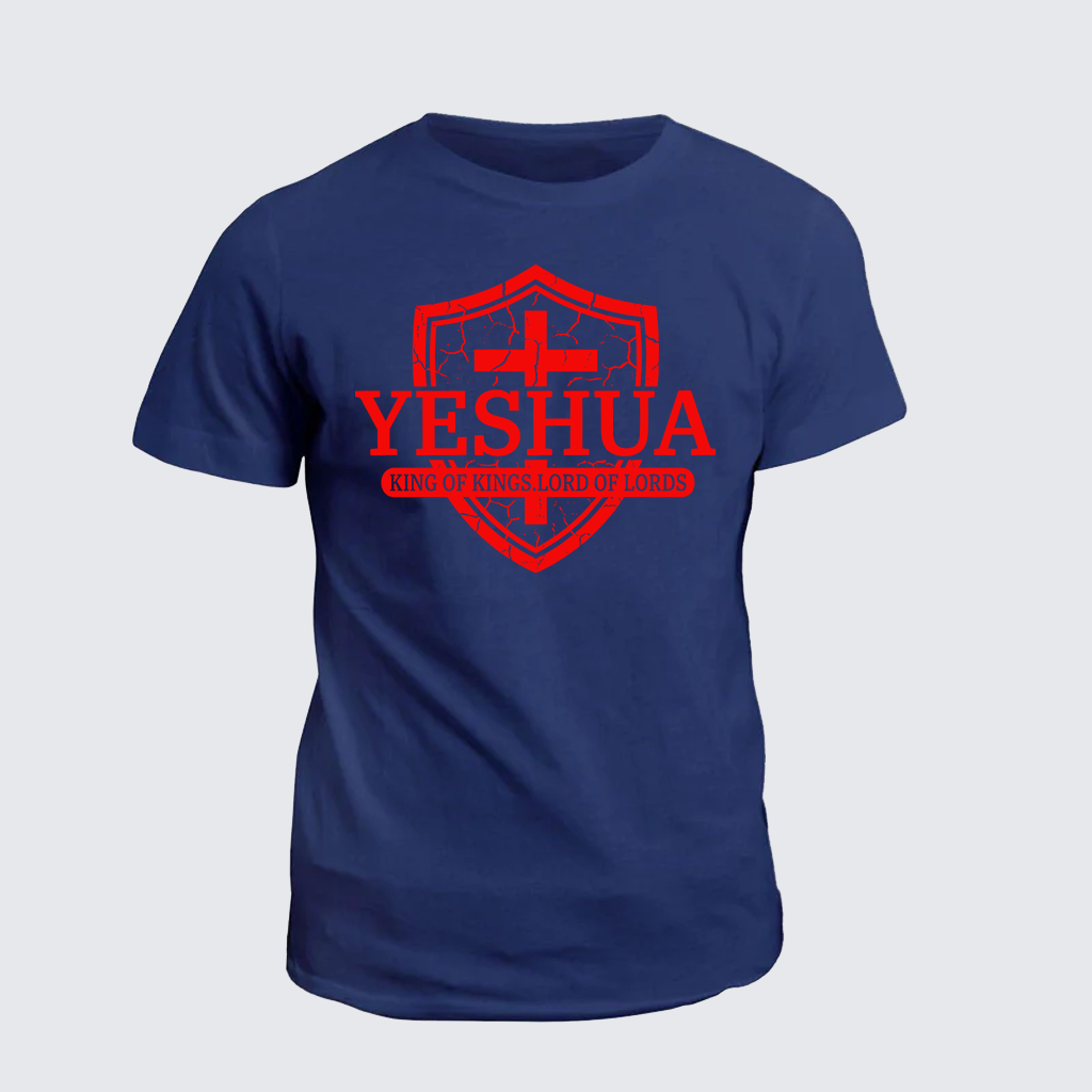 Yeshua King Of Kings Lord Of Lords Jesus God Christian Cotton T-Shirt