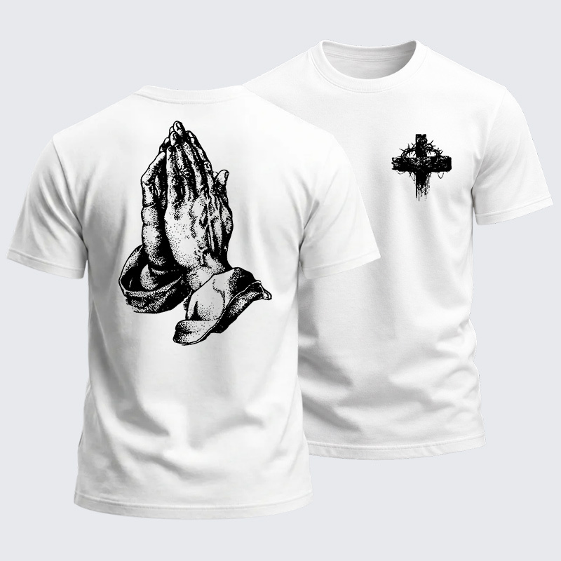 Heavyweight Cotton Tee - Hold the Cross