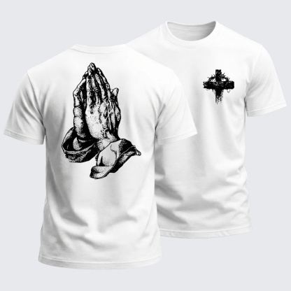 Heavyweight Cotton Tee - Hold the Cross