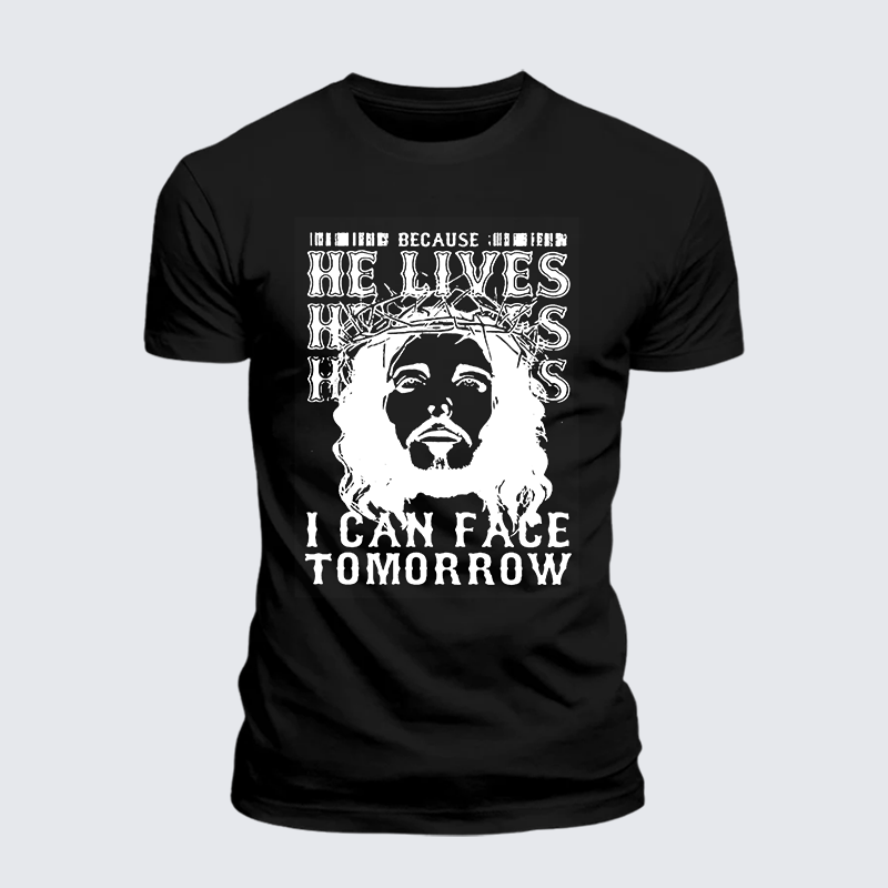 Man Of God Husband Dad Jesus God Christian Cotton T-Shirt