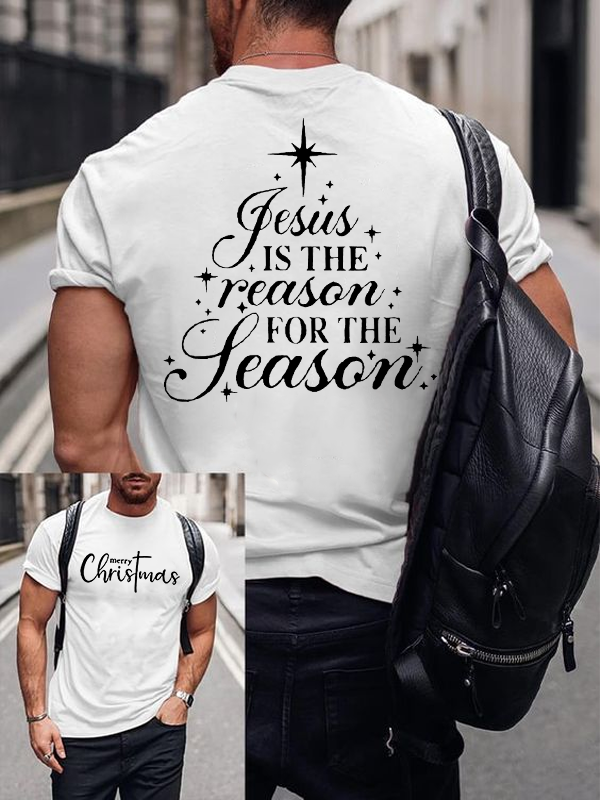 Jesus Is The Reason For The Season Jesus God Christian Cotton T-Shirt