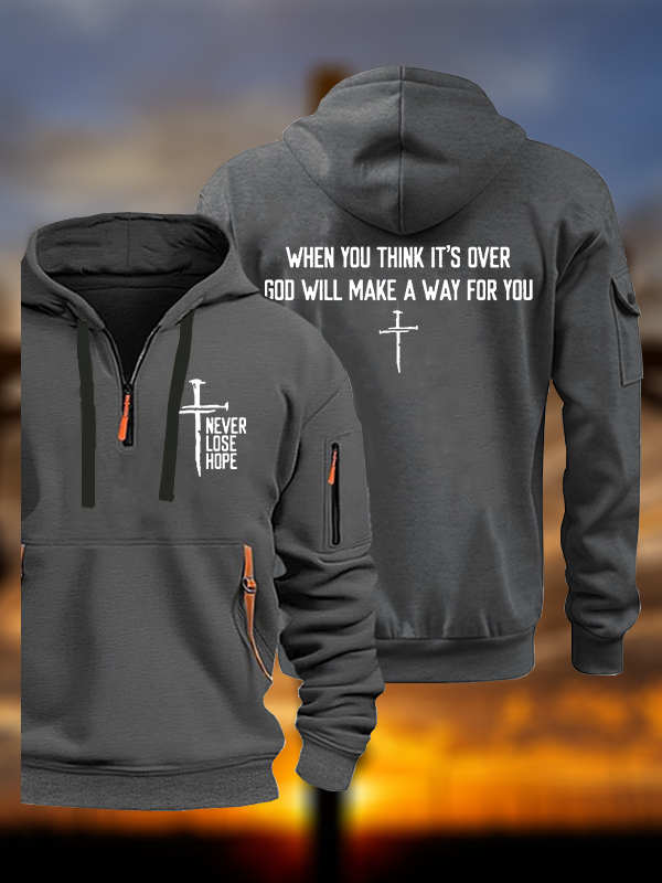 Never Lose Hope Jesus God Christian Zipper Hoodies