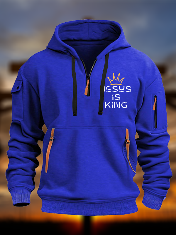 Jesus Is King Jesus God Christian Zipper Hoodies
