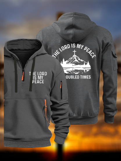 The Lord Is My Peace In Troubled Times Jesus God Christian Zipper Hoodies