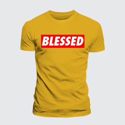 Blessed Jesus God Christian Premium Mercerized Cotton Tee