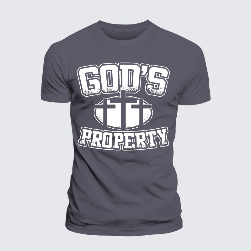 Property Of God Jesus God Christian Premium Mercerized Cotton Tee