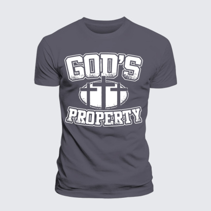 Property Of God Jesus God Christian Premium Mercerized Cotton Tee