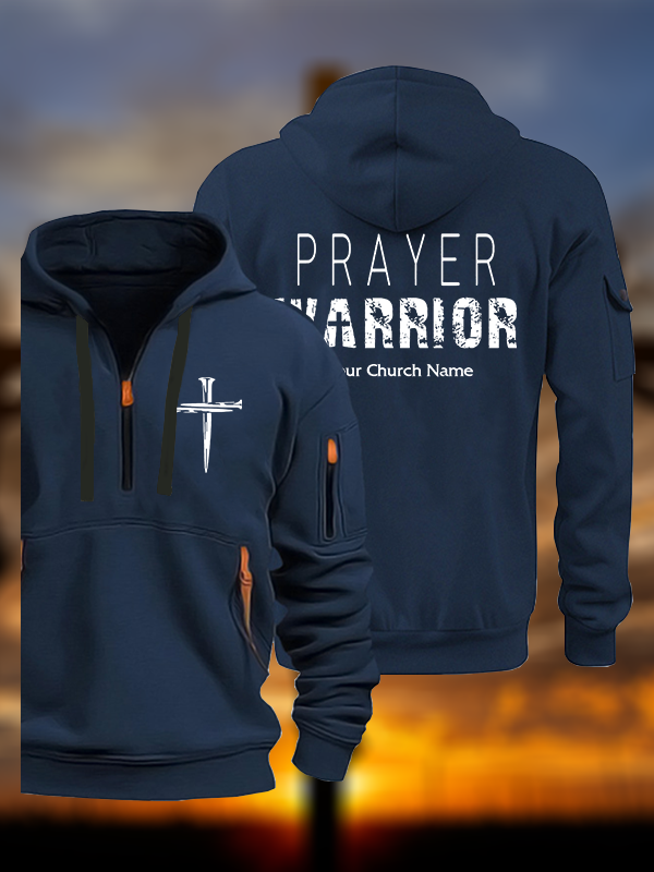 Personalized Prayer Warrior Jesus God Christian Zipper Hoodies