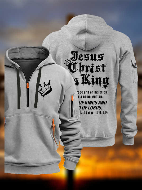 Jesus Christ Is King Jesus God Christian Zipper Hoodies