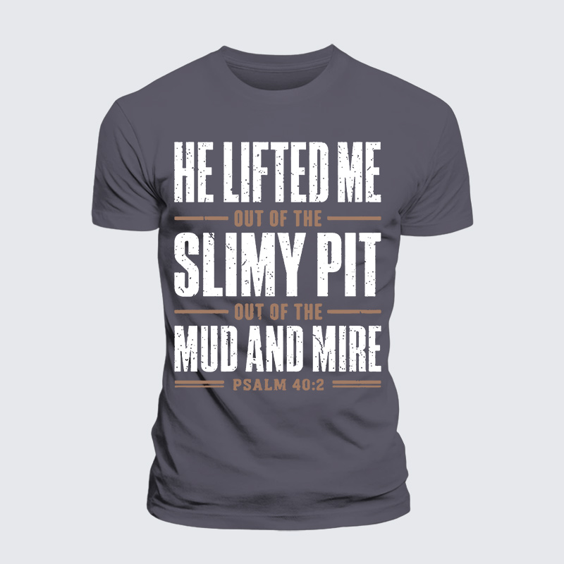 Lifted By Grace Jesus God Christian Premium Mercerized Cotton Tee