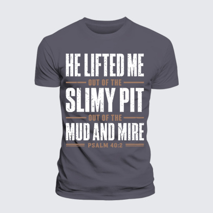 Lifted By Grace Jesus God Christian Premium Mercerized Cotton Tee