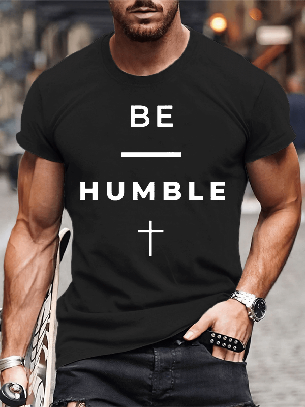 Man Of God Husband Dad Jesus God Christian Cotton T-Shirt