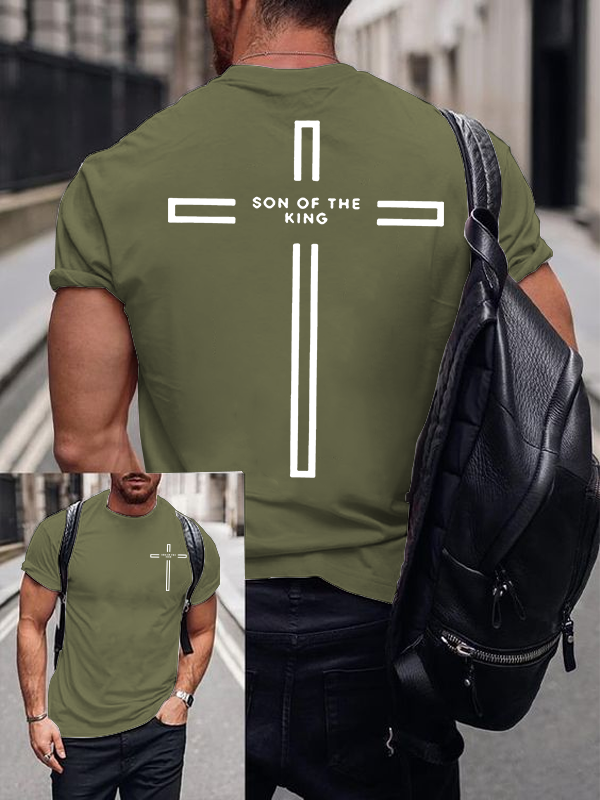 Son Of The King Jesus God Christian Cotton T-Shirt