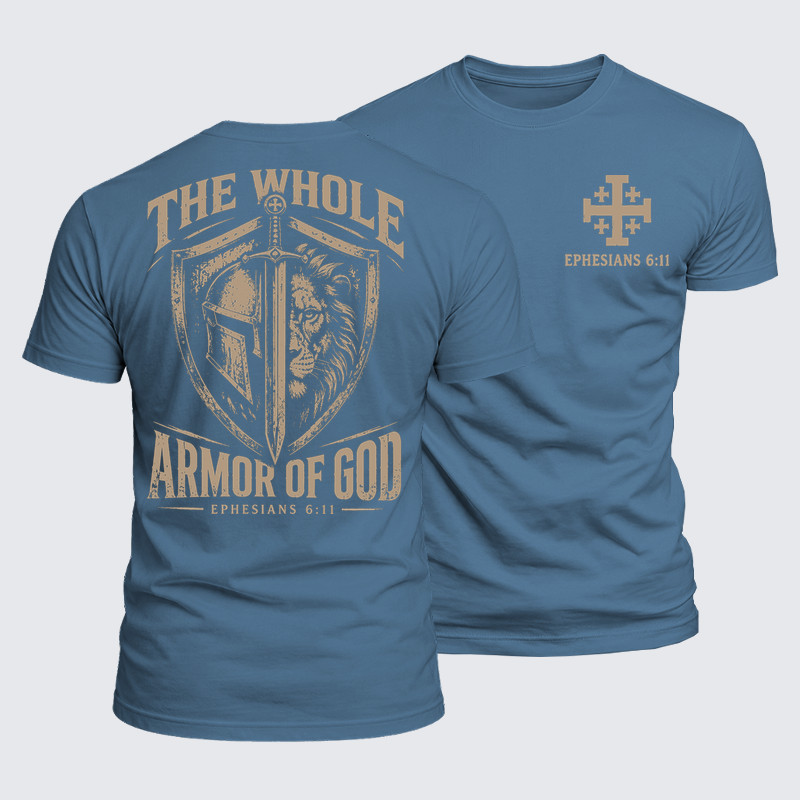 Luxe Mercerized Cotton Tee - The Whole Armor of God – Ephesians 6:11