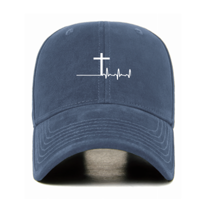 ECG Cross Christian Hats