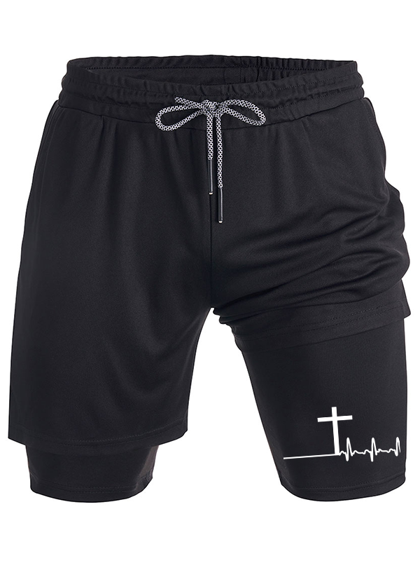 ECG Cross Christian Performance Shorts