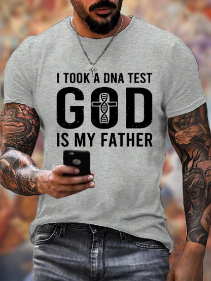 God Is My Father Jesus God Christian Cotton T-Shirt