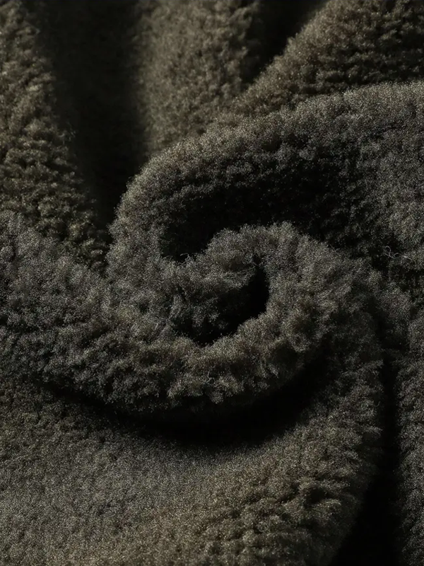 Men's Cross Print Casual Fleece-Lined Jacket