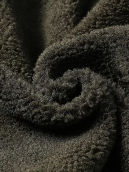 Men's Cross Print Casual Fleece-Lined Jacket