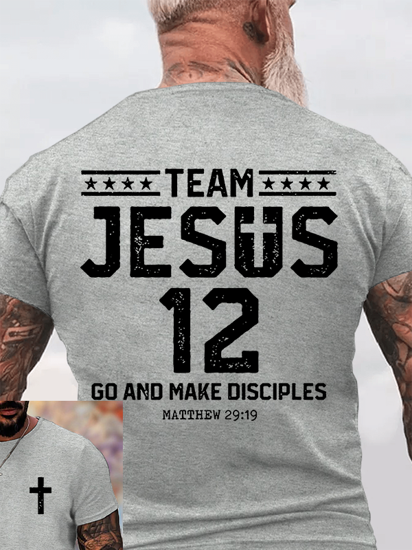 Team Jesus 12 Christian Cotton T-Shirt