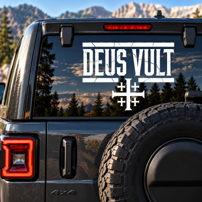 Car & Truck Vinyl Decals   - Deus Vult   