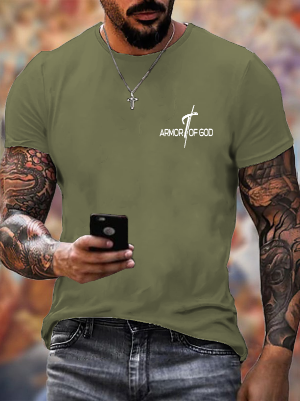 Armor Of God Christian Cotton T-Shirt