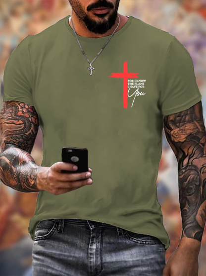 For I Know The Plans I Have For You Jeremiah 29:11 Christian Cotton T-Shirt