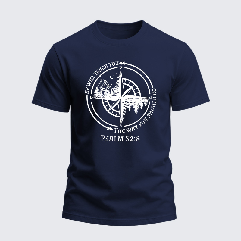Heavyweight Cotton Tee - God Guides Christian