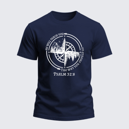 Heavyweight Cotton Tee - God Guides Christian