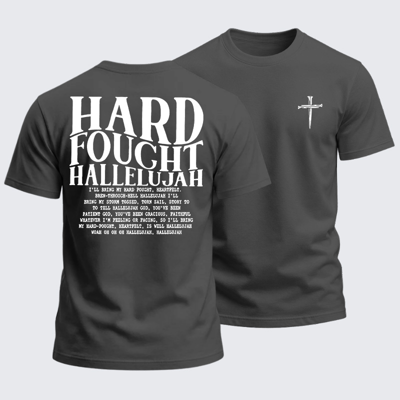 Heavyweight Cotton Tee - Hard Fought Hallelujah