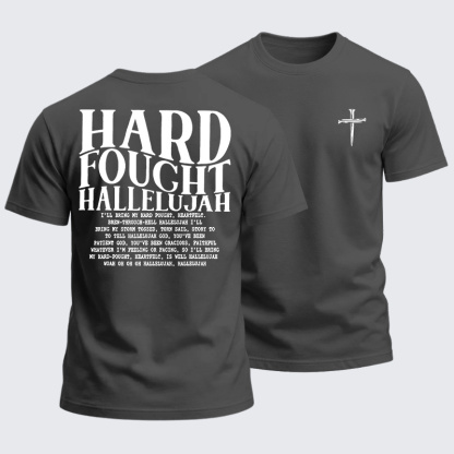 Heavyweight Cotton Tee - Hard Fought Hallelujah