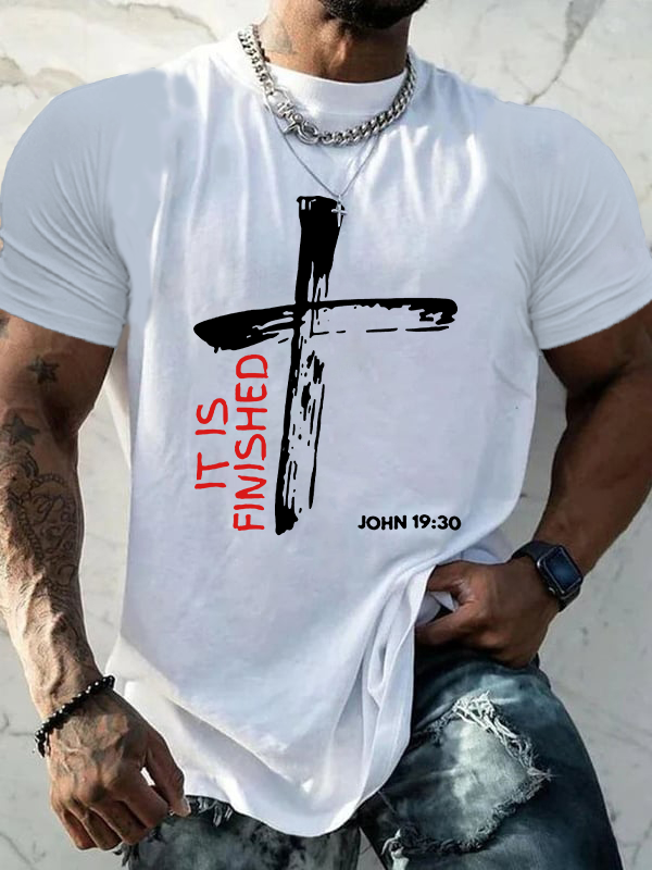 It Is Finished Christian Cotton T-Shirt