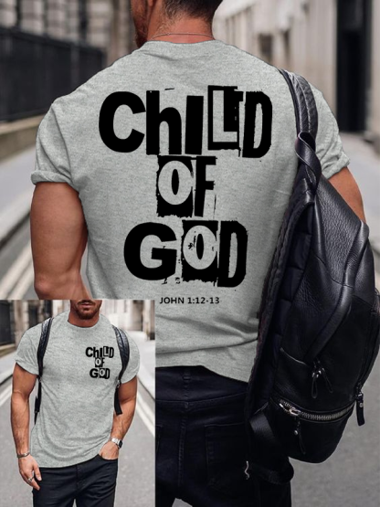 Child Of God Jesus God Christian Cotton T-Shirt