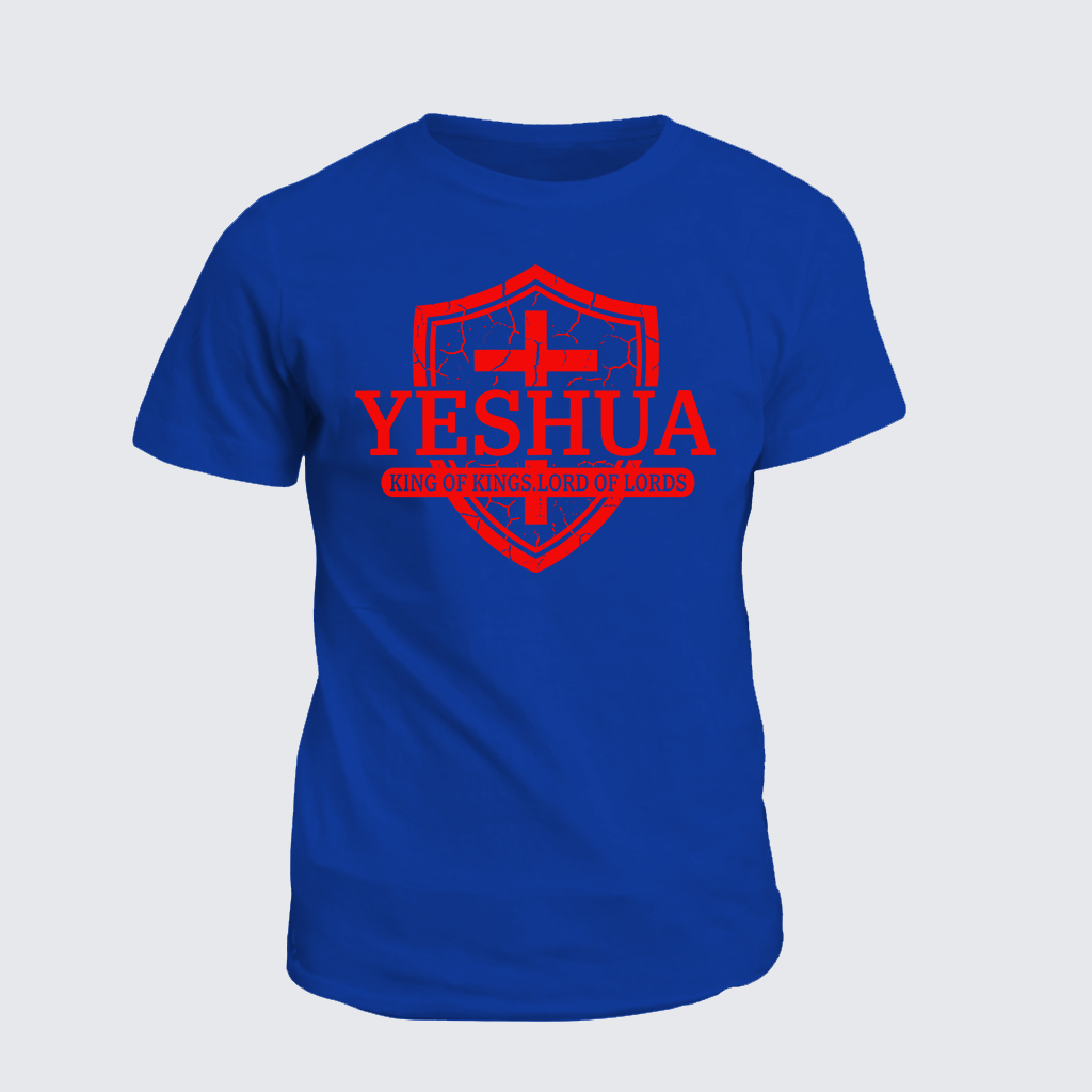 Yeshua King Of Kings Lord Of Lords Jesus God Christian Cotton T-Shirt