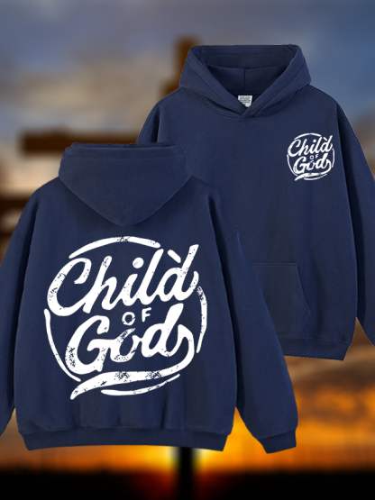 Child Of God Jesus God Christian Plush Fleece-Lined Hoodie
