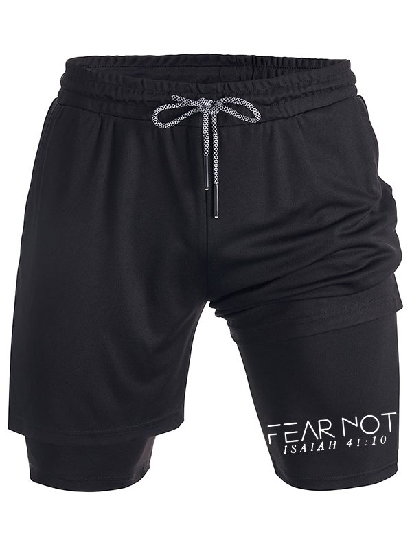 Fear Not Isaiah 41:10 Christian Performance Shorts