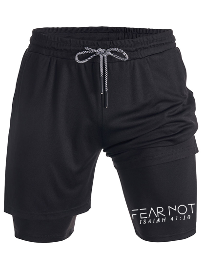 Fear Not Isaiah 41:10 Christian Performance Shorts