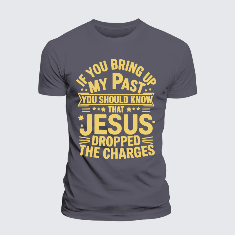 Jesus Dropped Jesus God Christian Premium Mercerized Cotton Tee