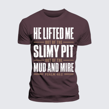 Lifted By Grace Jesus God Christian Premium Mercerized Cotton Tee