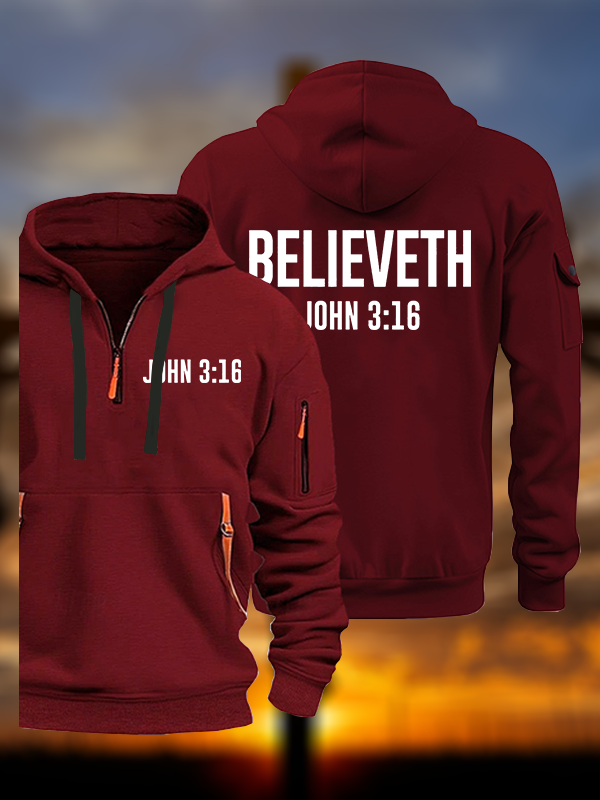 Believeth Jesus Jesus God Christian Zipper Hoodies