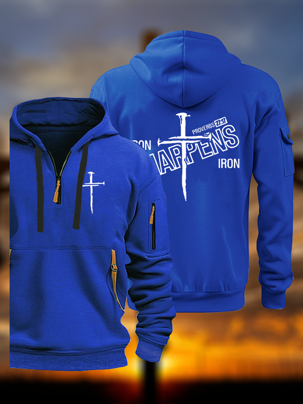 Iron Sharpens Jesus God Christian Zipper Hoodies