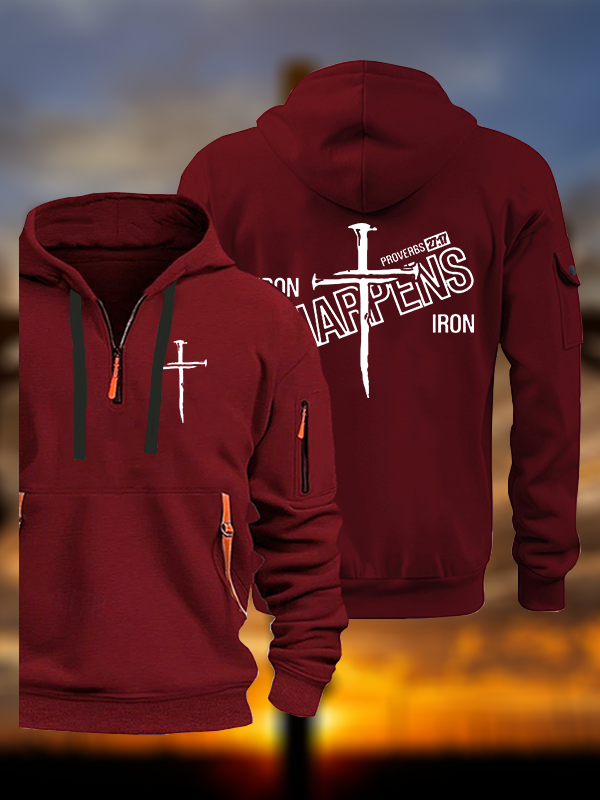 Iron Sharpens Jesus God Christian Zipper Hoodies