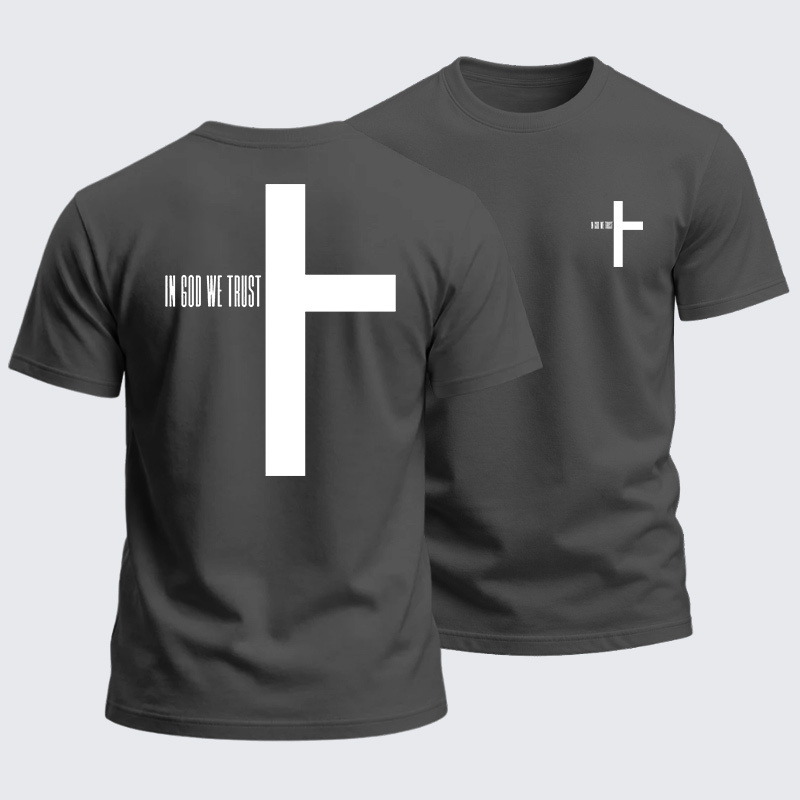 Heavyweight Cotton Tee - In God We Trust
