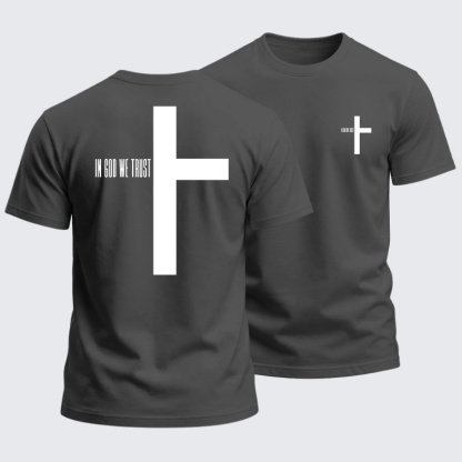 Heavyweight Cotton Tee - In God We Trust