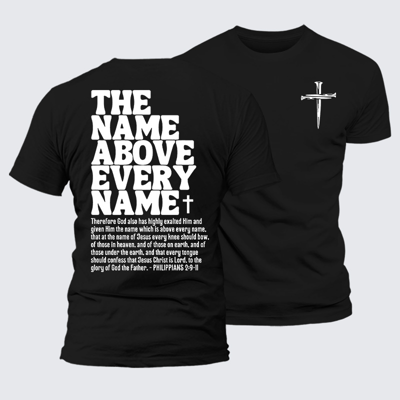 Man Of God Husband Dad Jesus God Christian Cotton T-Shirt